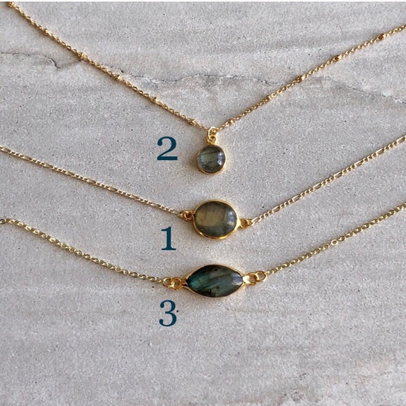 Labradorite Boho Choker Necklace - Picture 8 of 8